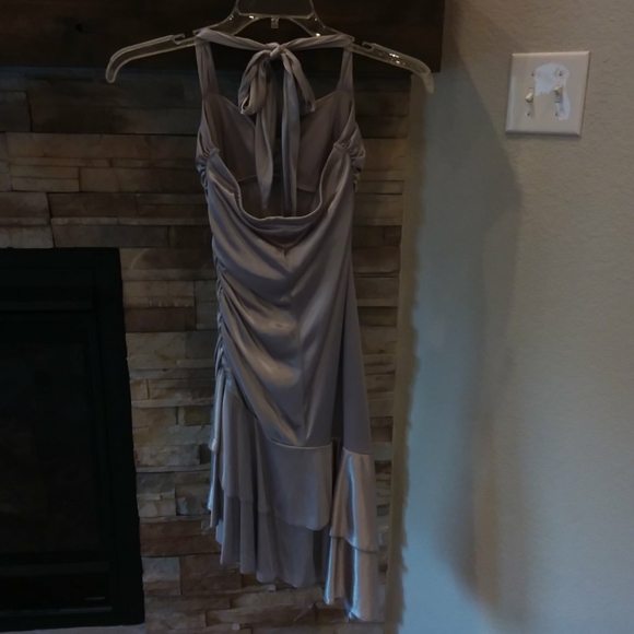 Petite Silver Party Dress - Picture 2 of 2